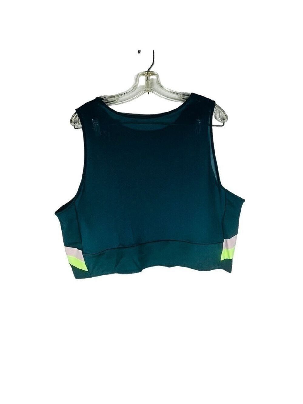 Nike Teal Cropped Training Tank Mesh Size 3X - Picture 11 of 15